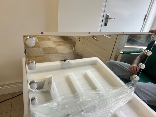 Large hollywood vanity mirror - hollywood,