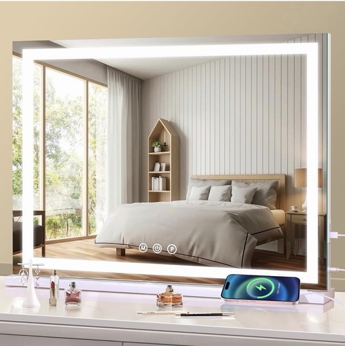 Vanity mirror with - vanity, lights