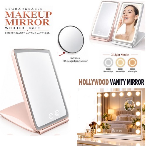 Makeup mirror rechargeable - makeup,