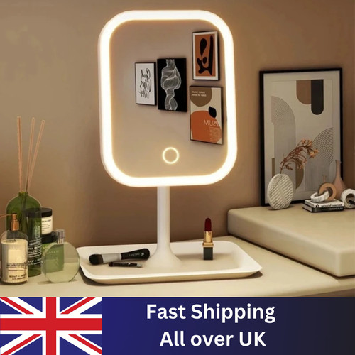 Led makeup mirror with - led, light