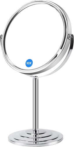 Magnifying makeup mirror - makeup, with