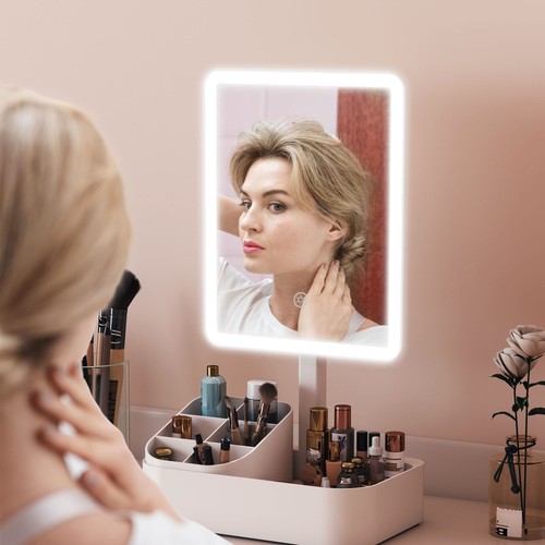 Makeup mirror with lights - with,