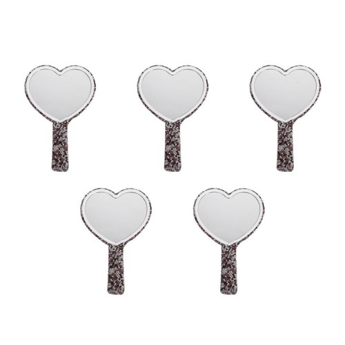 Heart shaped handheld makeup - heart,