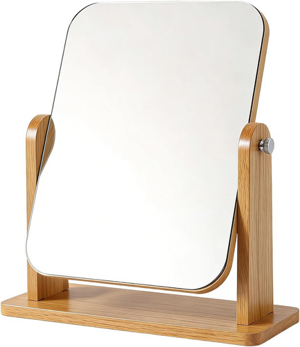 Vanity mirror with bamboo - mirror,
