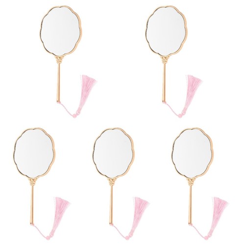 Chic golden handheld makeup - handheld,